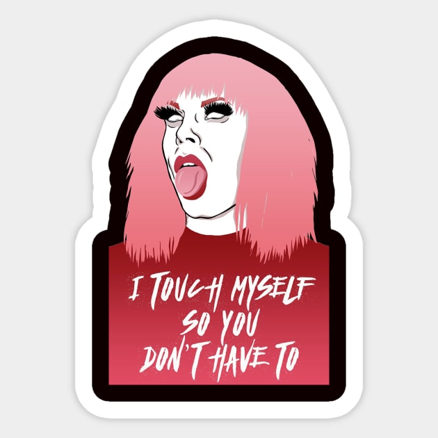 Katya Zamolodchikova Logo Sticker by aqilanitasari